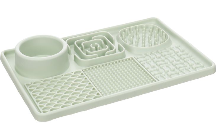 Flamingo Lick pad Pengu Rectangle Light green