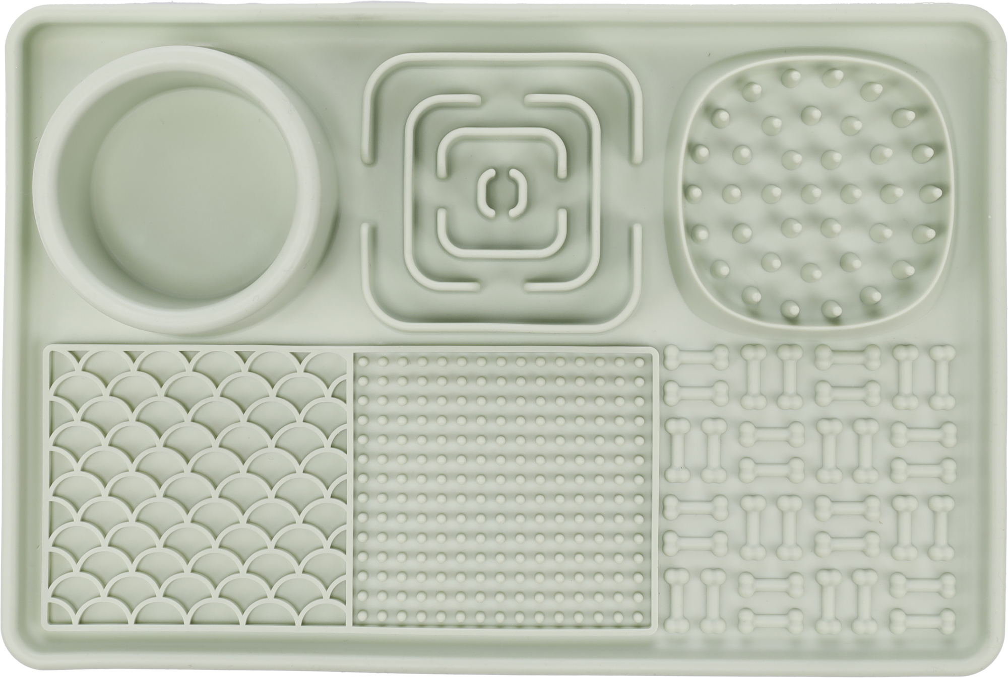 Flamingo Lick pad Pengu Rectangle Light green