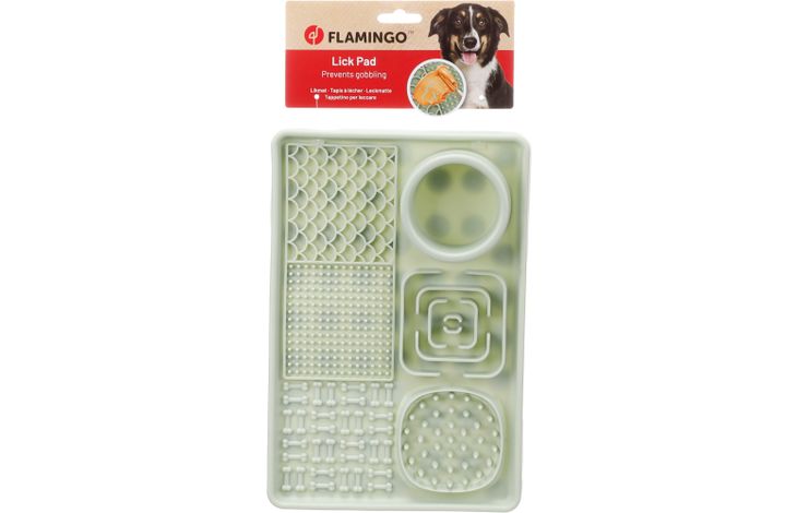 Flamingo Lick pad Pengu Rectangle Light green