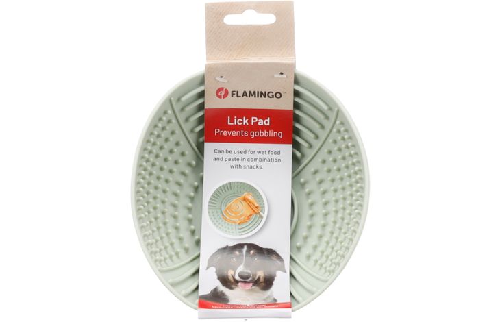 Flamingo Lick pad Laslo Round Light green