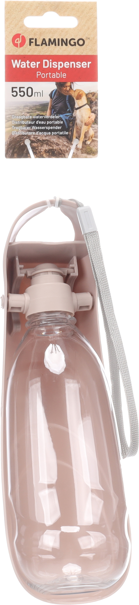 Flamingo Drinking bottle Oldi Taupe