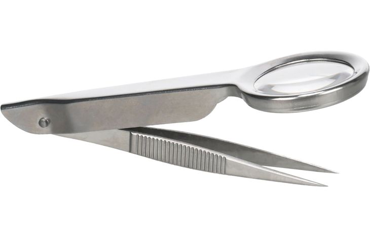 Flamingo Tweezers Lookie with magnifier