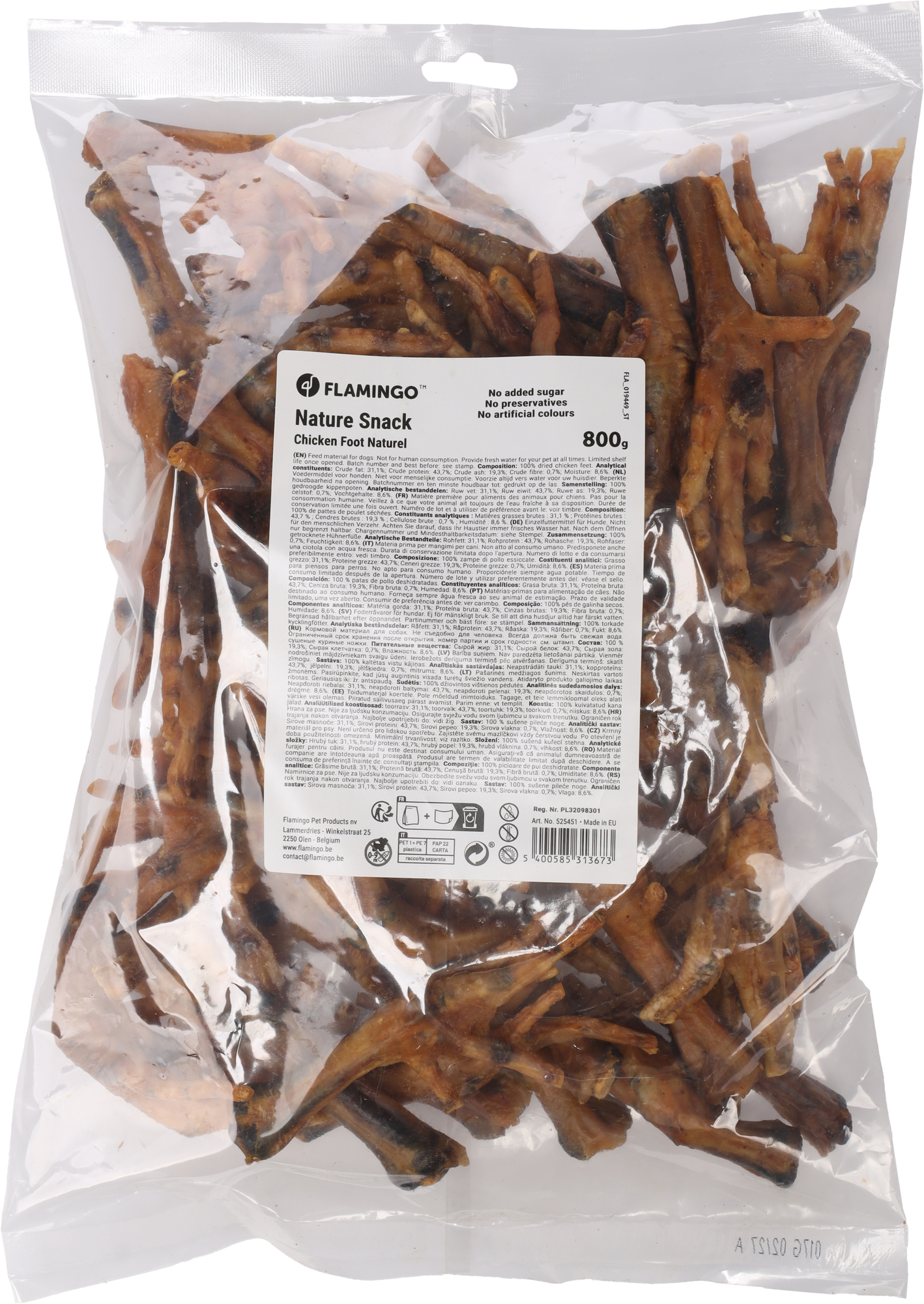 Flamingo Snacks Nature Hühnerfuß