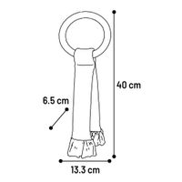 Flamingo Giocattolo Joanie Corda da tirare & Anello Porpora