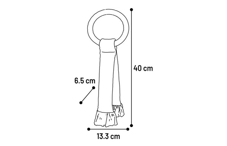Flamingo Giocattolo Joanie Corda da tirare & Anello Porpora