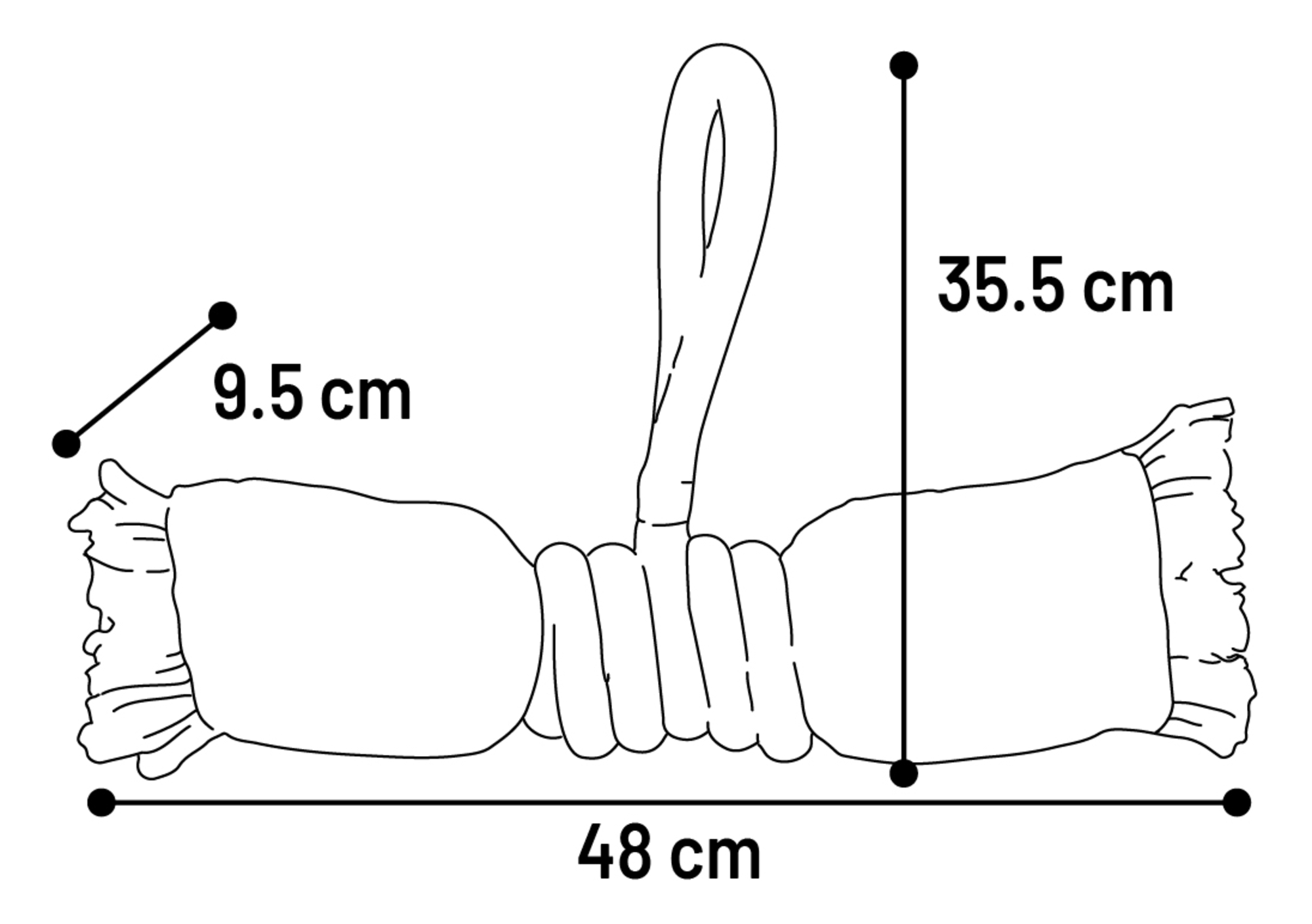 Flamingo Giocattolo Joanie Corda da tirare Twist Porpora