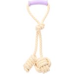 Jouet Joanie Corde à tirer & Balle nouée Twist Pourpre