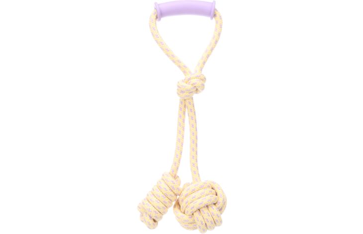 Key Rings Twisted Rope Toy Toy Joanie Tug rope & Knotted ball Twist Purple | 525463 | Flamingo Pet ...