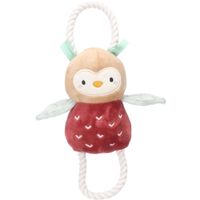 Flamingo Speelgoed Puppy Phoebe Uil met touw Meerkleurig