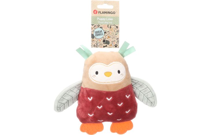 Flamingo Speelgoed Puppy Phoebe Uil Meerkleurig