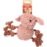 Flamingo Toy Rozette Rabbit with rope Pink