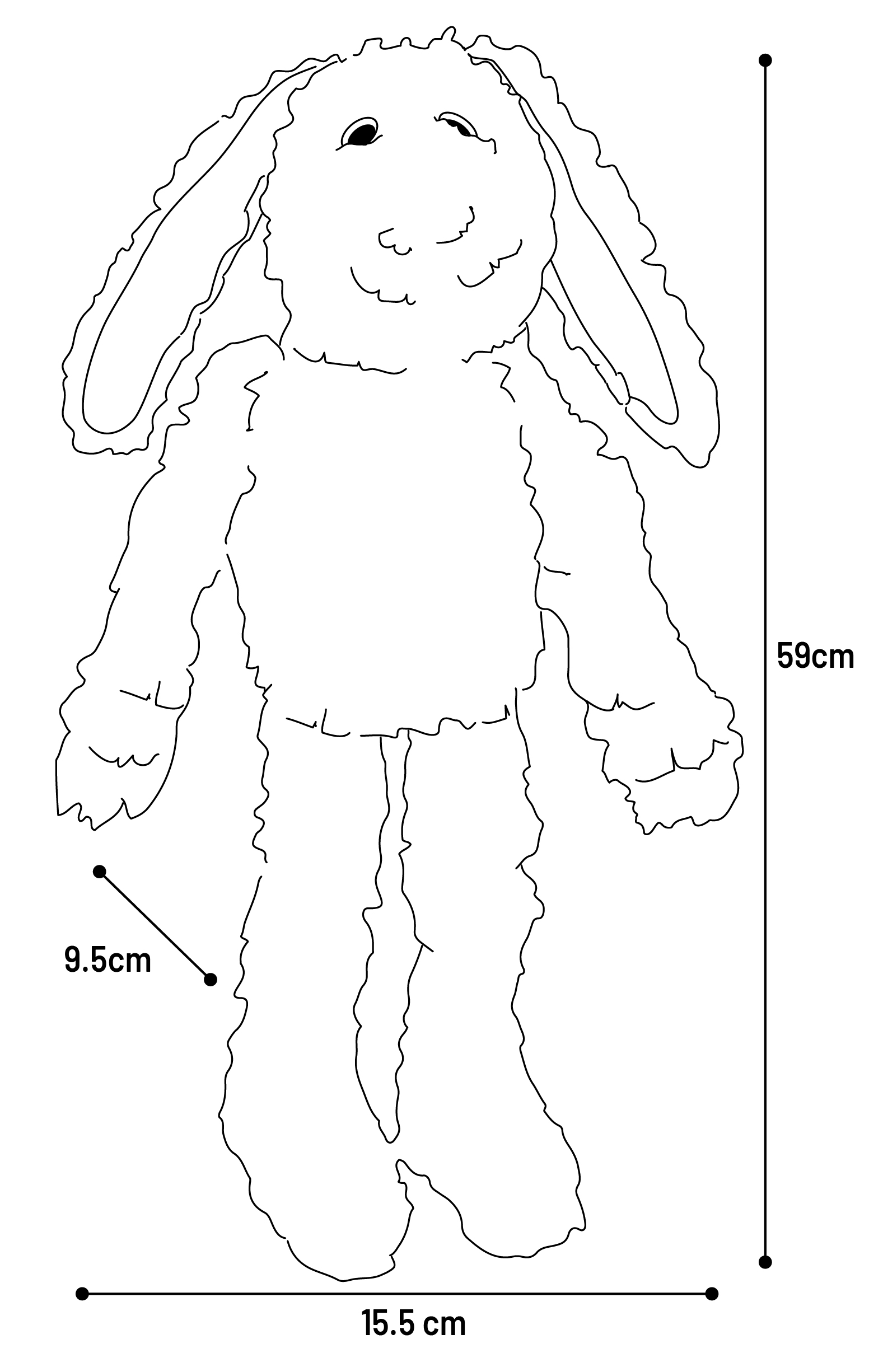 Flamingo Toy Rozette Rabbit Pink