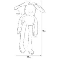 Flamingo Toy Rozette Rabbit Brown