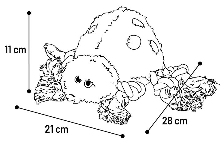 Flamingo Toy Rozette Turtle with rope Pink