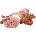 Toy Rozette Caterpillar with rope Pink