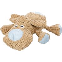 Flamingo Toy Krops Hippopotamus with rope Brown