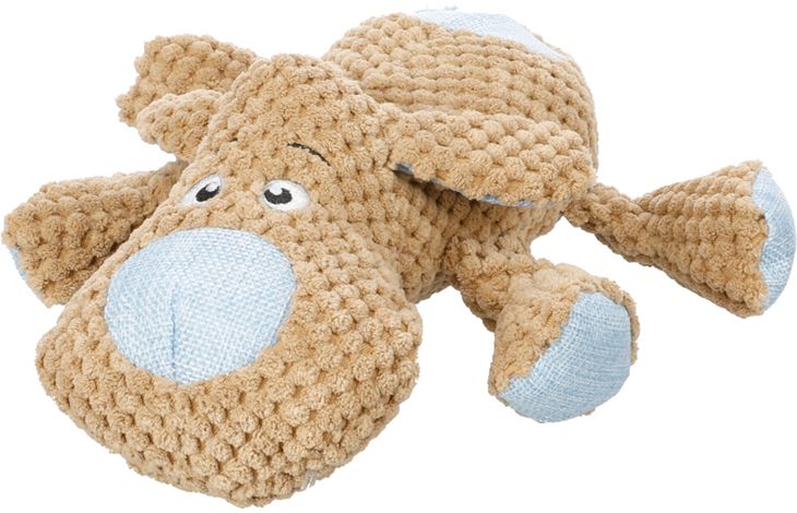 Flamingo Toy Krops Hippopotamus with rope Brown