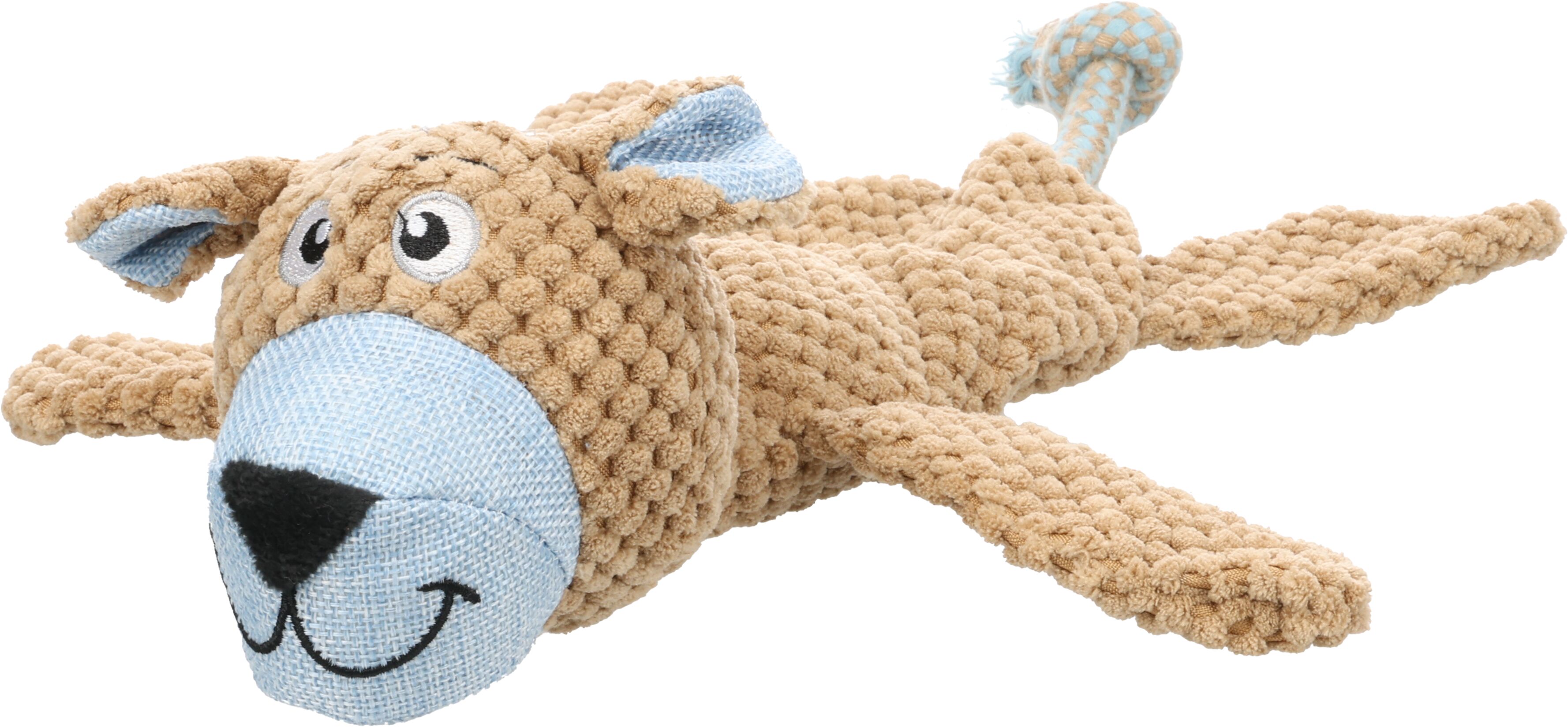 Flamingo Toy Krops Dog with rope Brown