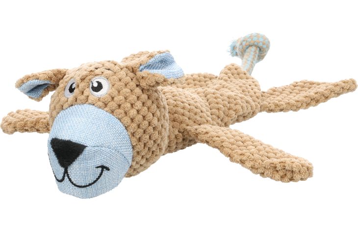 Flamingo Toy Krops Dog with rope Brown