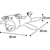 Flamingo Toy Krops Dog with rope Brown