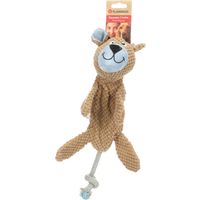 Flamingo Toy Krops Dog with rope Brown