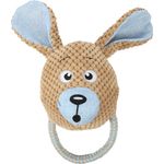 Toy Krops Rabbit with rope Brown