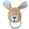 Toy Krops Rabbit with rope Brown