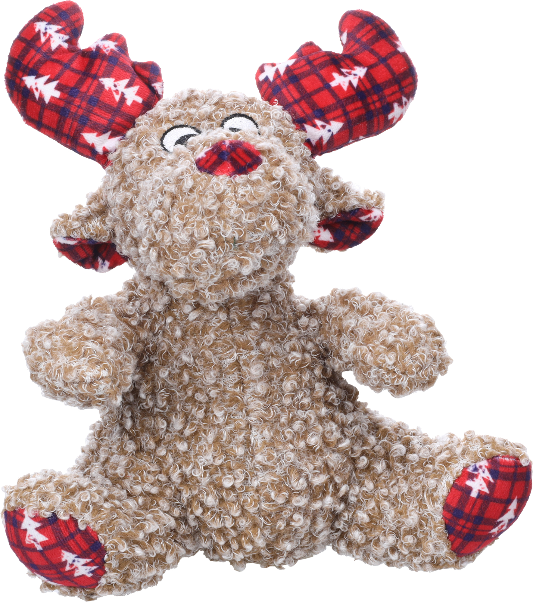 Flamingo Christmas Toy sitting Krola Reindeer Brown