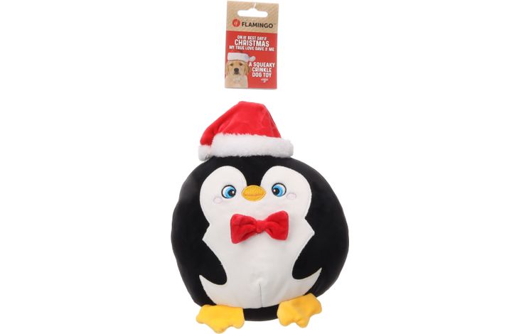 Flamingo Kerst Speelgoed Bollo Pinguin Zwart