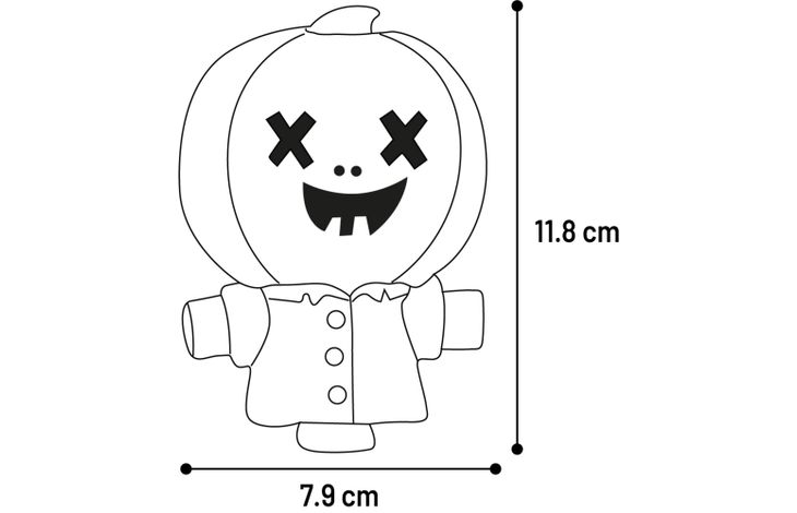 Flamingo Halloween Speelgoed Cruci Pompoen Oranje 