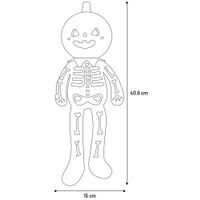 Flamingo Halloween Speelgoed Bonno Skelet Zwart