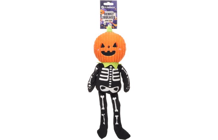Flamingo Halloween Speelgoed Bonno Skelet Zwart