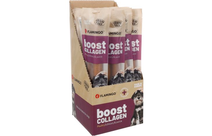Flamingo Snacks Boost Sausage with chicken & collagen 