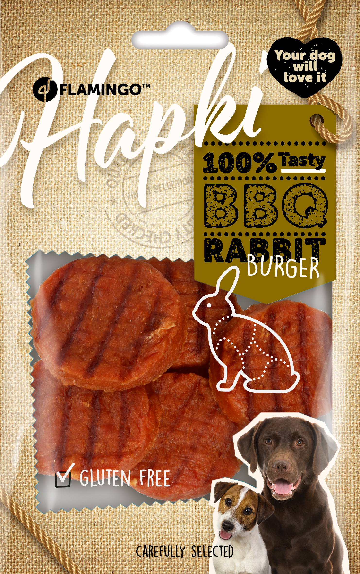 Flamingo Snacks Hapki Mini hamburger with rabbit 