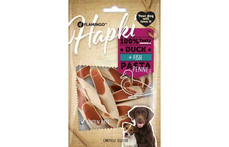 Flamingo Snacks Hapki Penne with duck & fish 