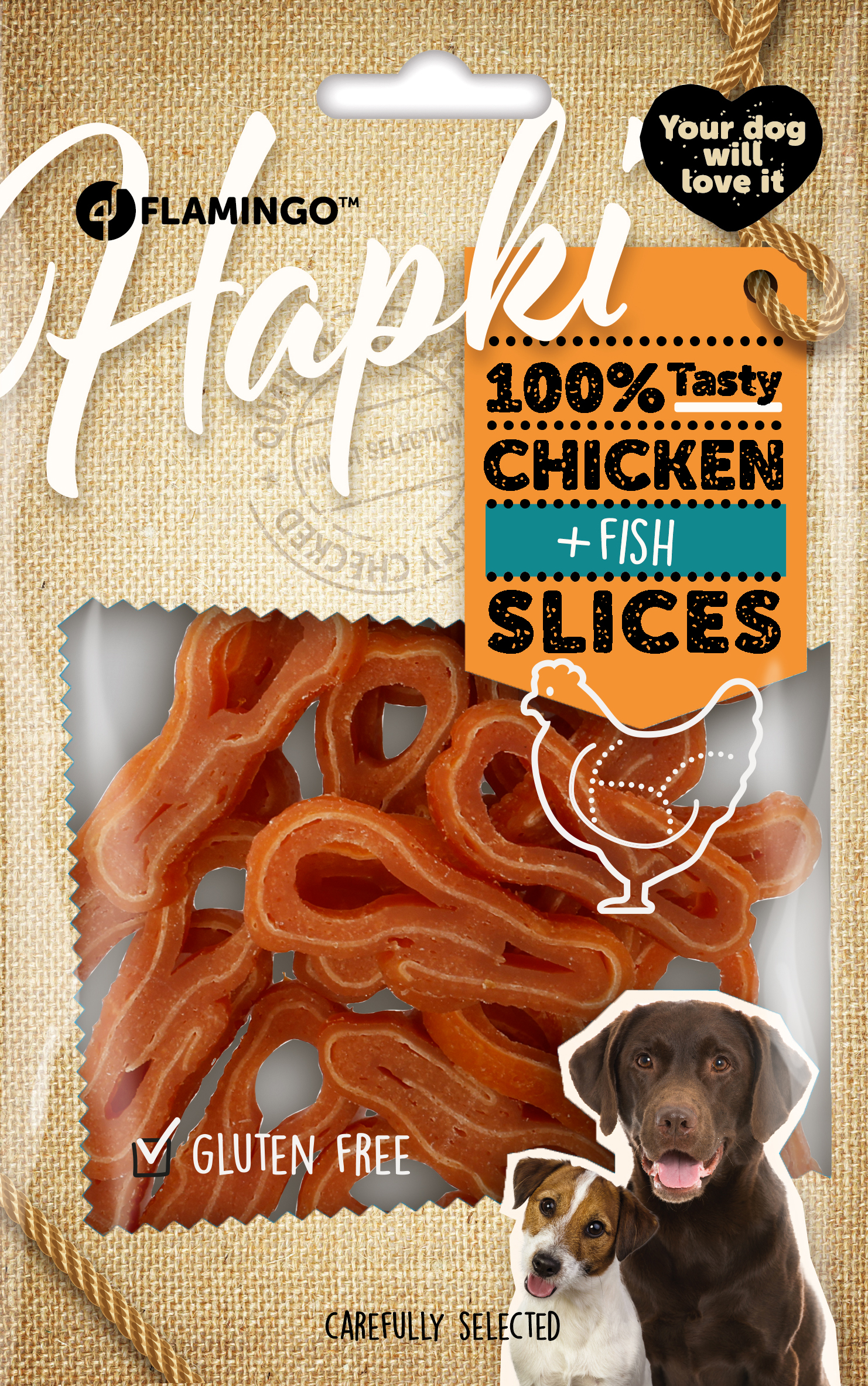 Flamingo Snacks Hapki Roulade with chicken & fish 