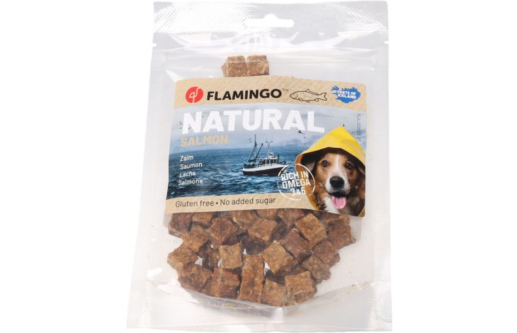 Flamingo Snack Nature Blokjes met Zalm