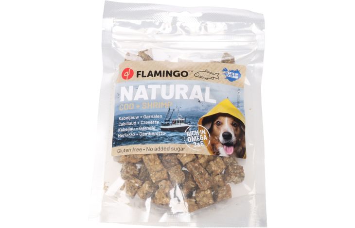 Flamingo Snack Nature Blokjes met Kabeljauw & Garnaal