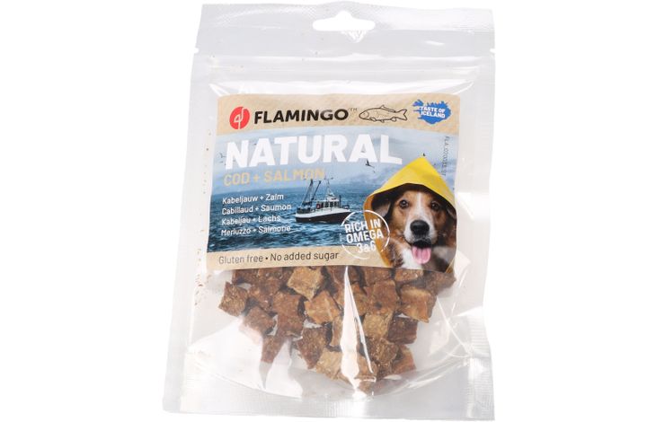 Flamingo Snack Nature Blokjes met Kabeljauw & Zalm
