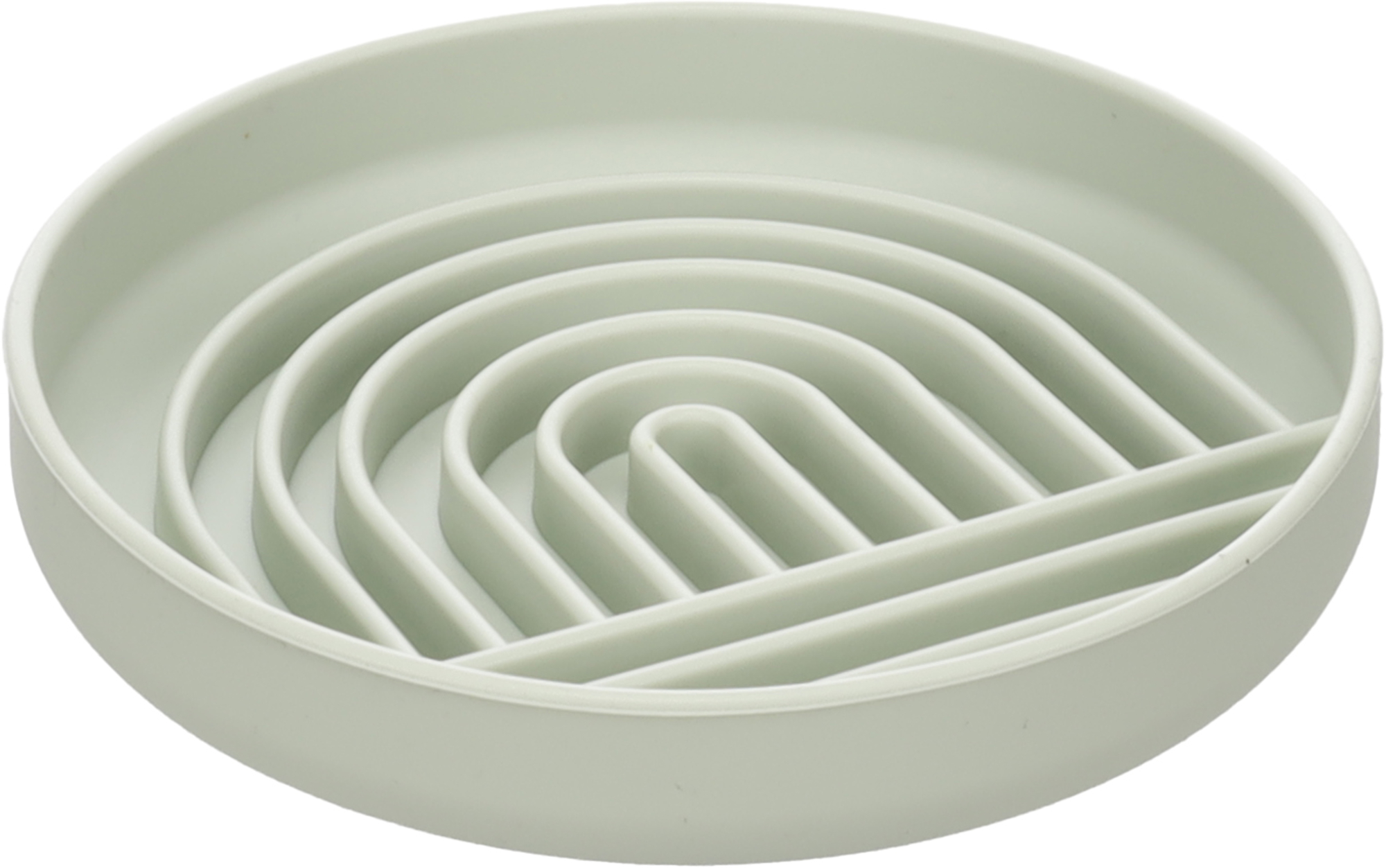 Flamingo Feeding bowl Slow feeder Rainy Round Light green