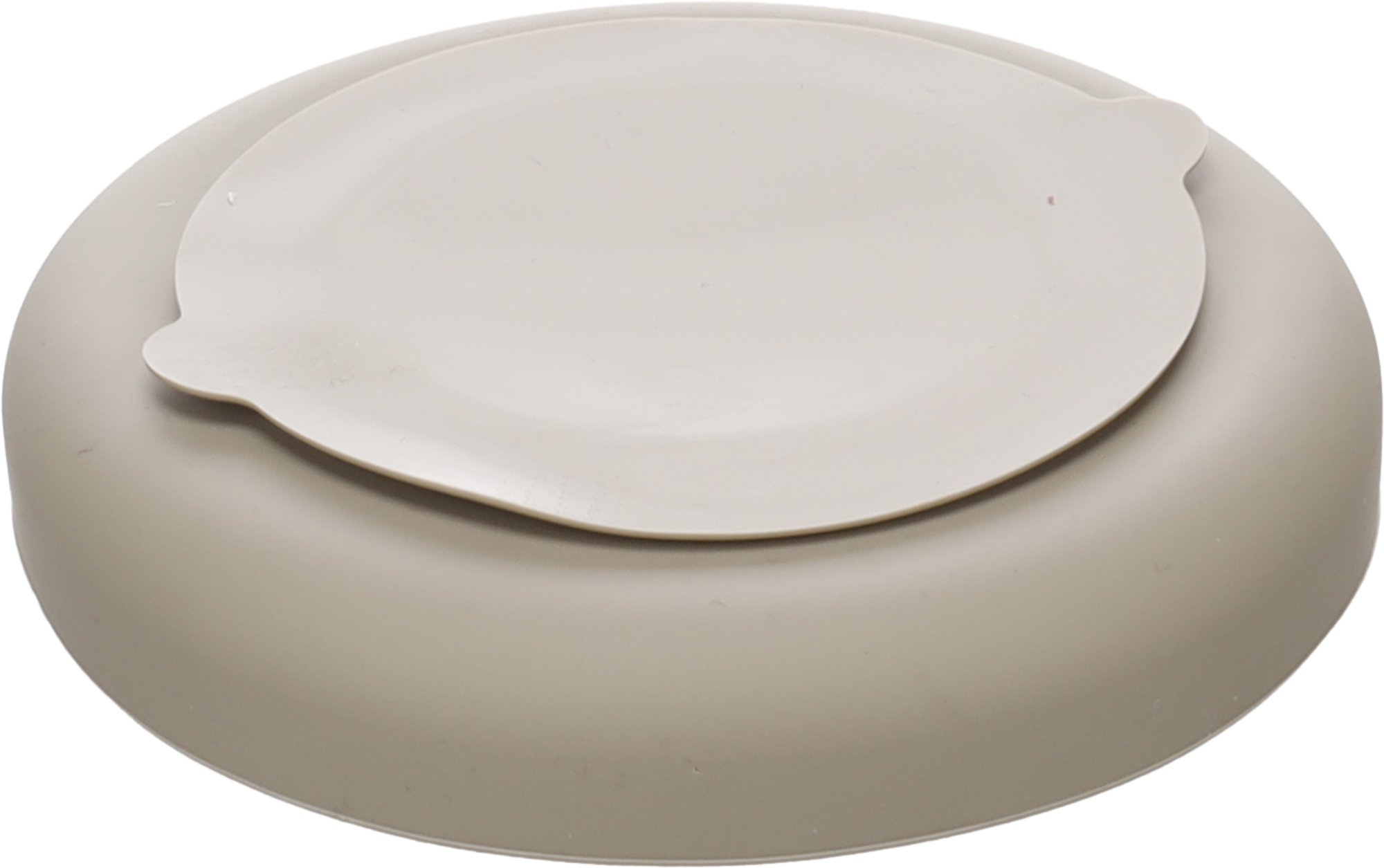 Flamingo Feeding bowl Slow feeder Rainy Round Taupe