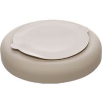 Flamingo Feeding bowl Slow feeder Rainy Round Taupe