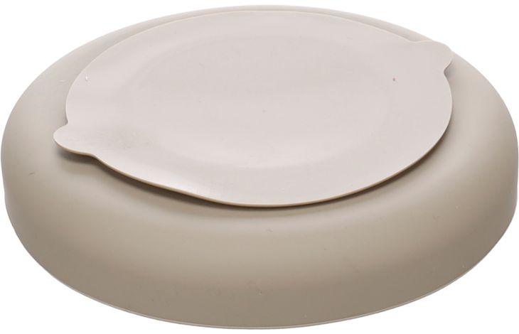 Flamingo Feeding bowl Slow feeder Rainy Round Taupe
