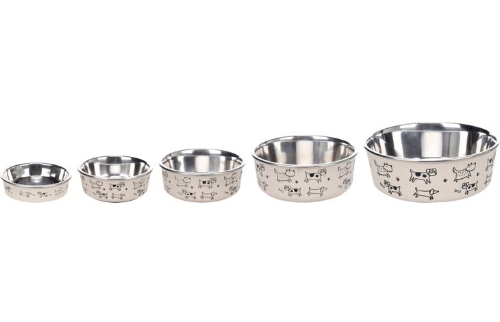 Flamingo Feeding and drinking bowl Jappie Round Beige