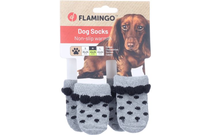 Flamingo Sokken Asia 4 st Grijs