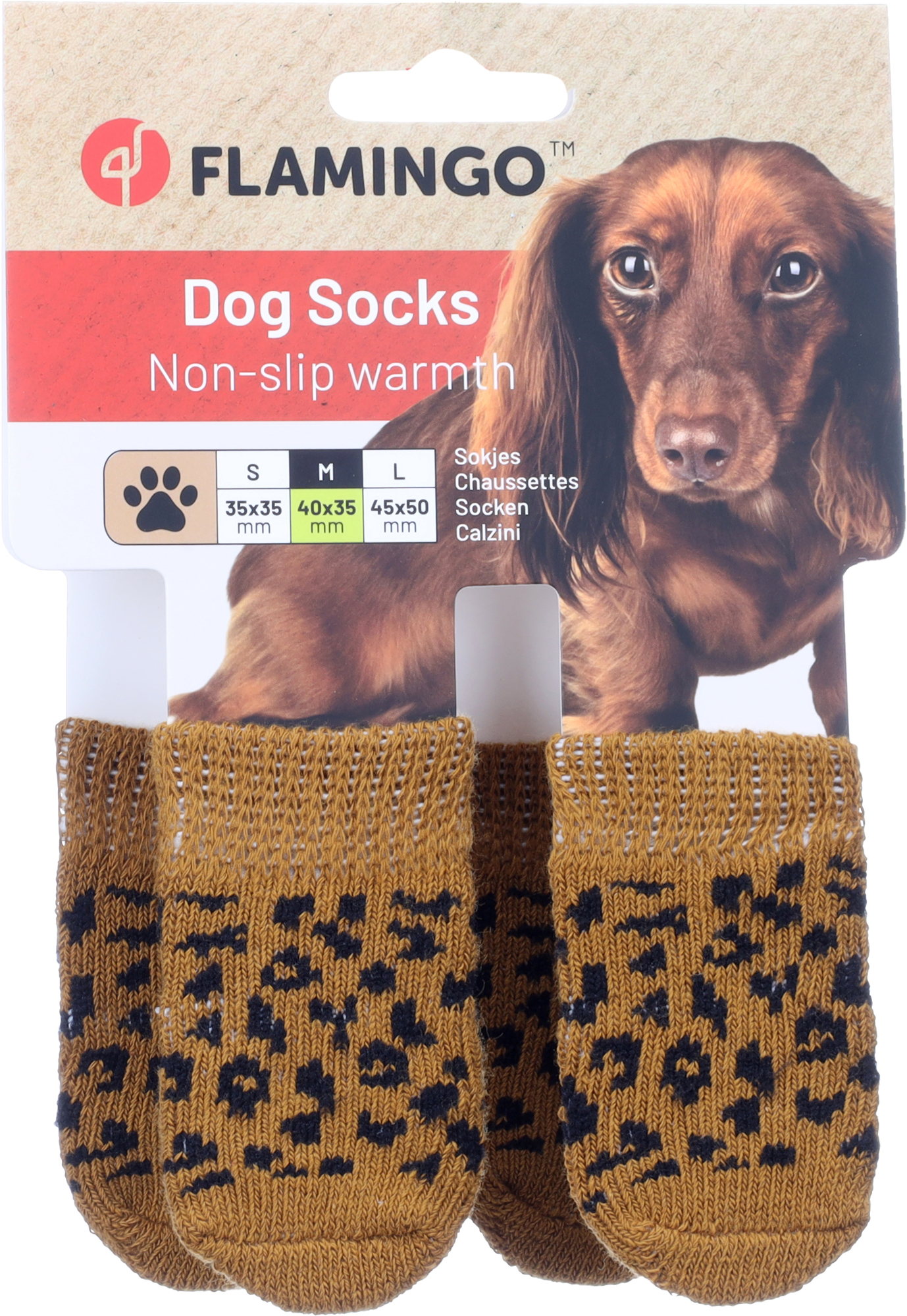Flamingo Socks Adda 4 pcs Cognac