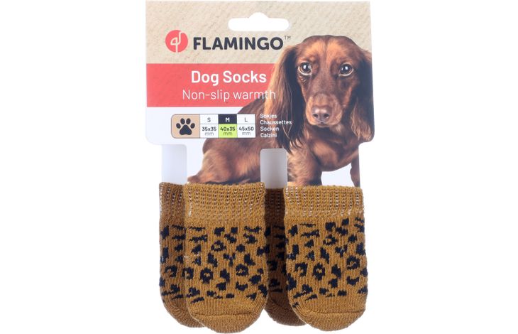 Flamingo Sokken Adda 4 st Cognac