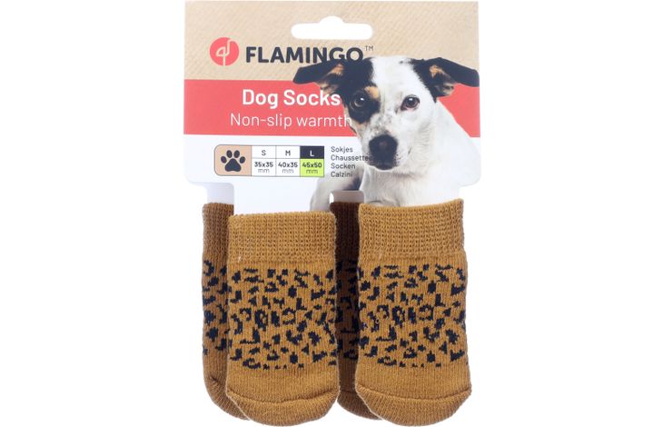 Flamingo Sokken Adda 4 st Cognac