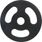 Toy Gladiator Frisbee Black