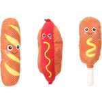 Giocattolo Fofa Baguette & Hot dog & Coscia di pollo Arancio
